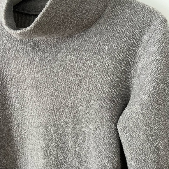 Dudley Stephens Cobble Hill Terry Fleece Turtleneck Pullover  Gray Grey Small - Picture 4 of 10